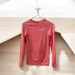 Gymshark Women’s Orange Long Sleeve Performance Shirt! XS